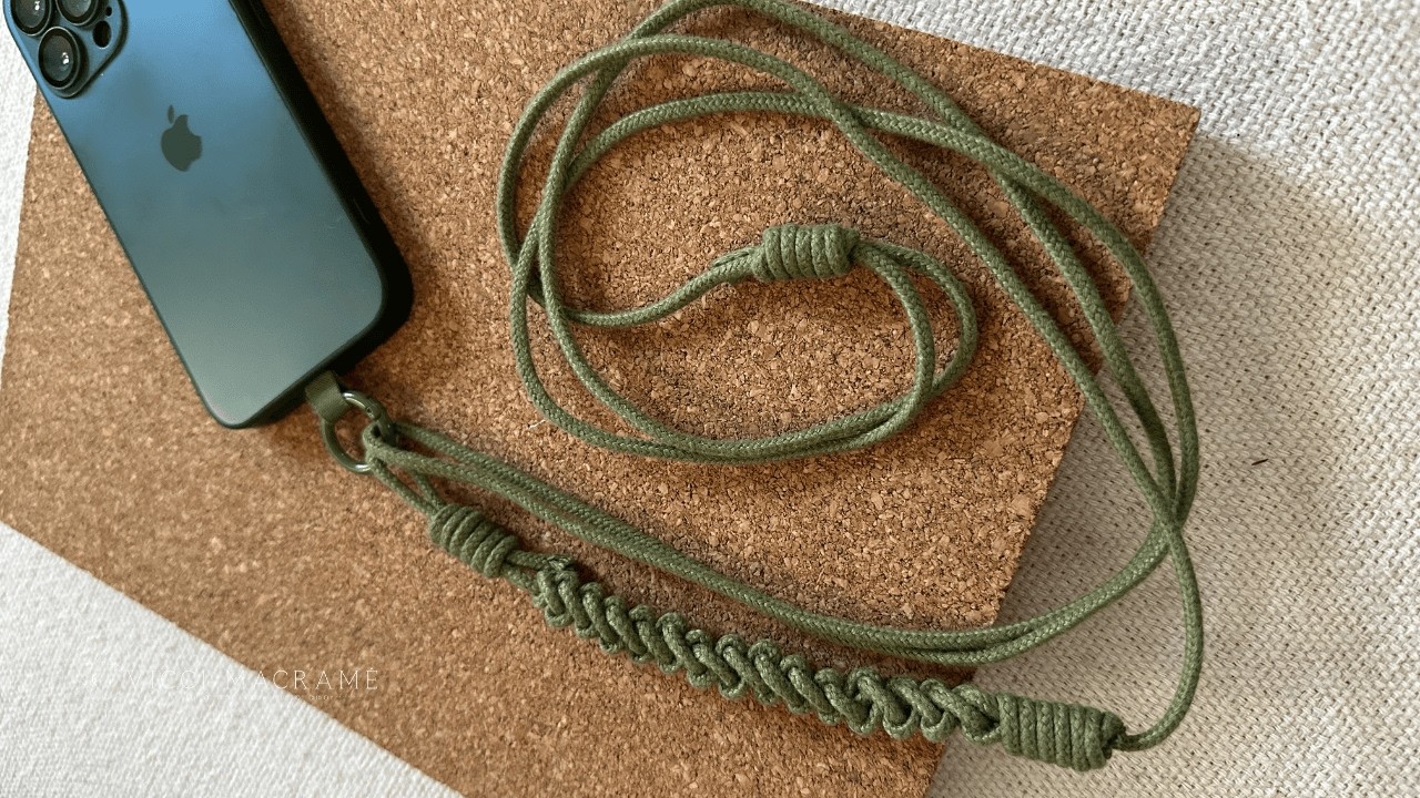 ALÇA de pescoço para CELULAR em MACRAME fácil e rápido