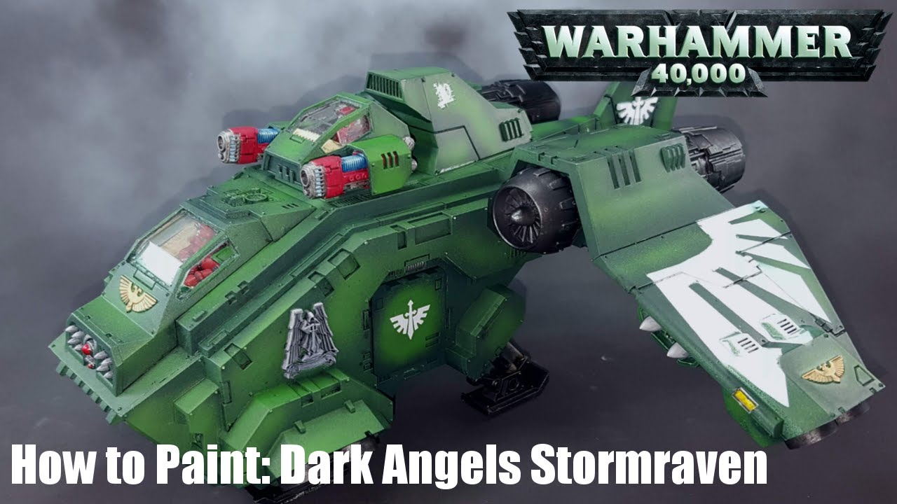 How to Paint Dark Angels Stormraven