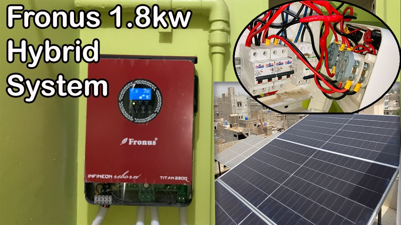 Fronus Titan 2200 Installation.Now fridge can run on 12v Inverter