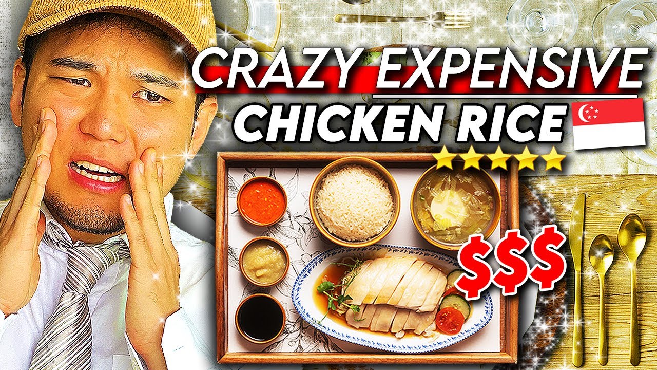 I Try Singapore’s Most CHEAP vs EXPENSIVE Chicken Rice