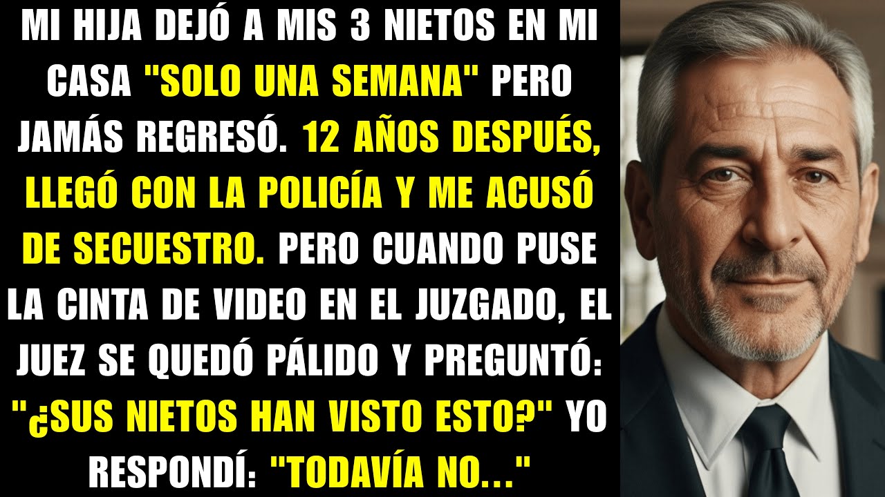 Mi hija abandonó a mis 3 nietos… ¡y 12 años después llegó con la policía para arrestarme!
