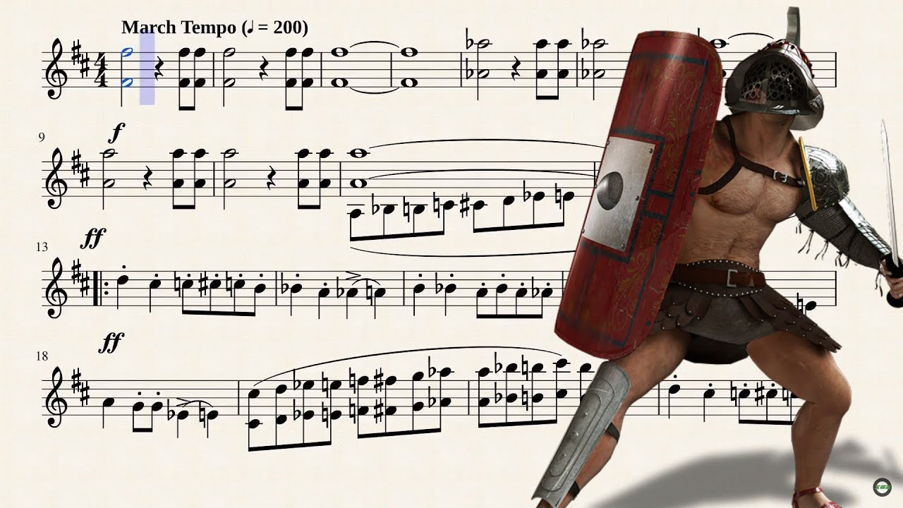 Entry of the Gladiators for Bb Trumpet