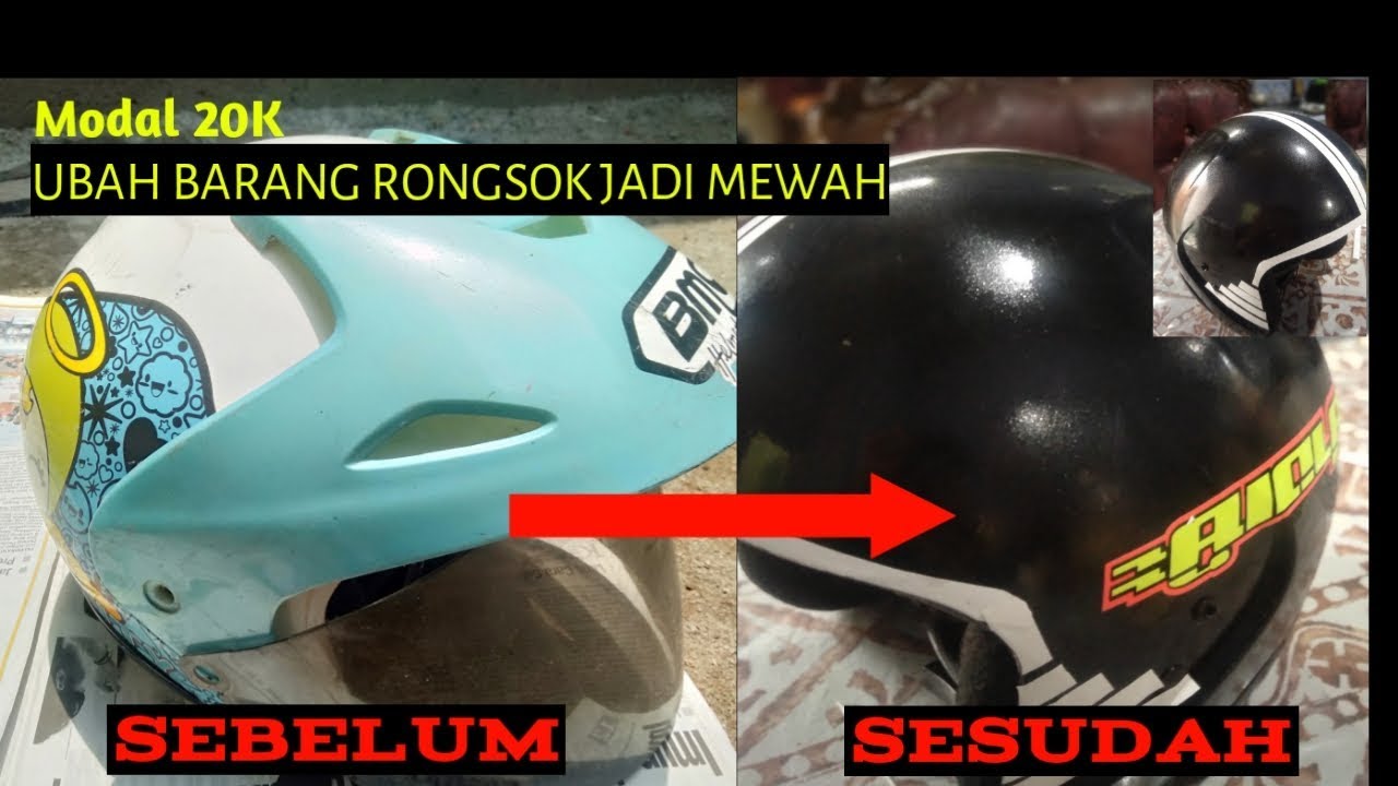 [Kere Aktif #1] Modifikasi Helm Bekas Jadi Barang Baru yang mewah !!!