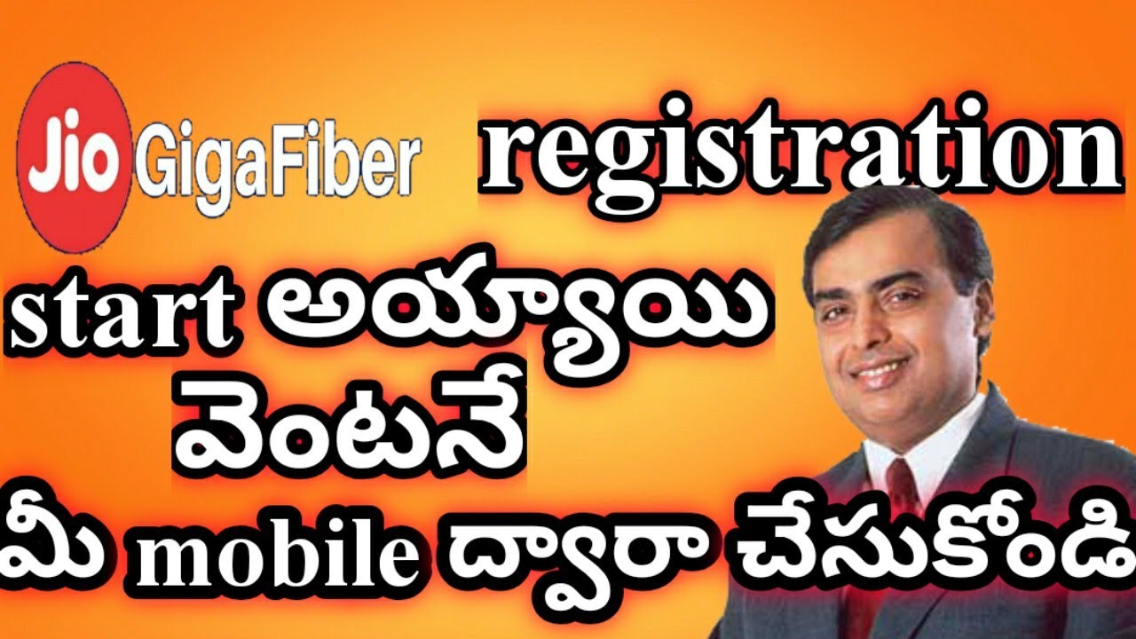 Jio giga fiber online registration in mobile