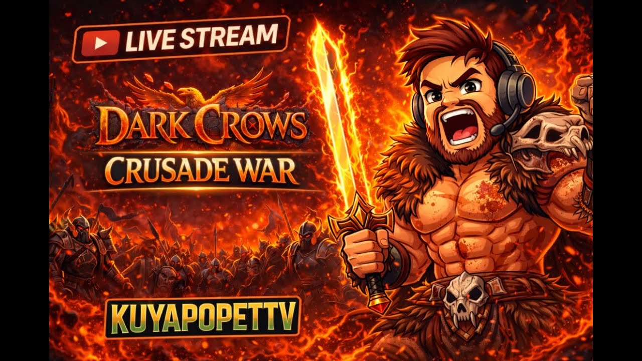 CRUSADE WAR ⚔️ Dark Crows | Non-Stop PvP & Grinding LIVE