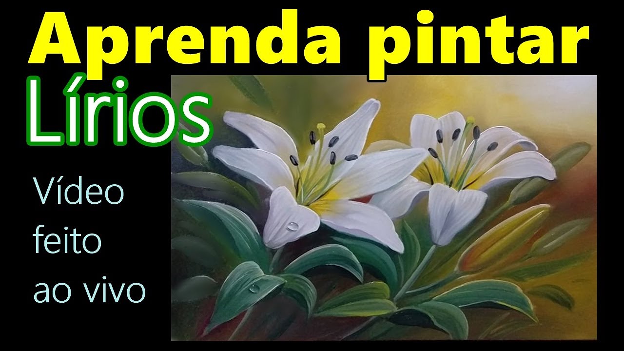 Como pintar lírios