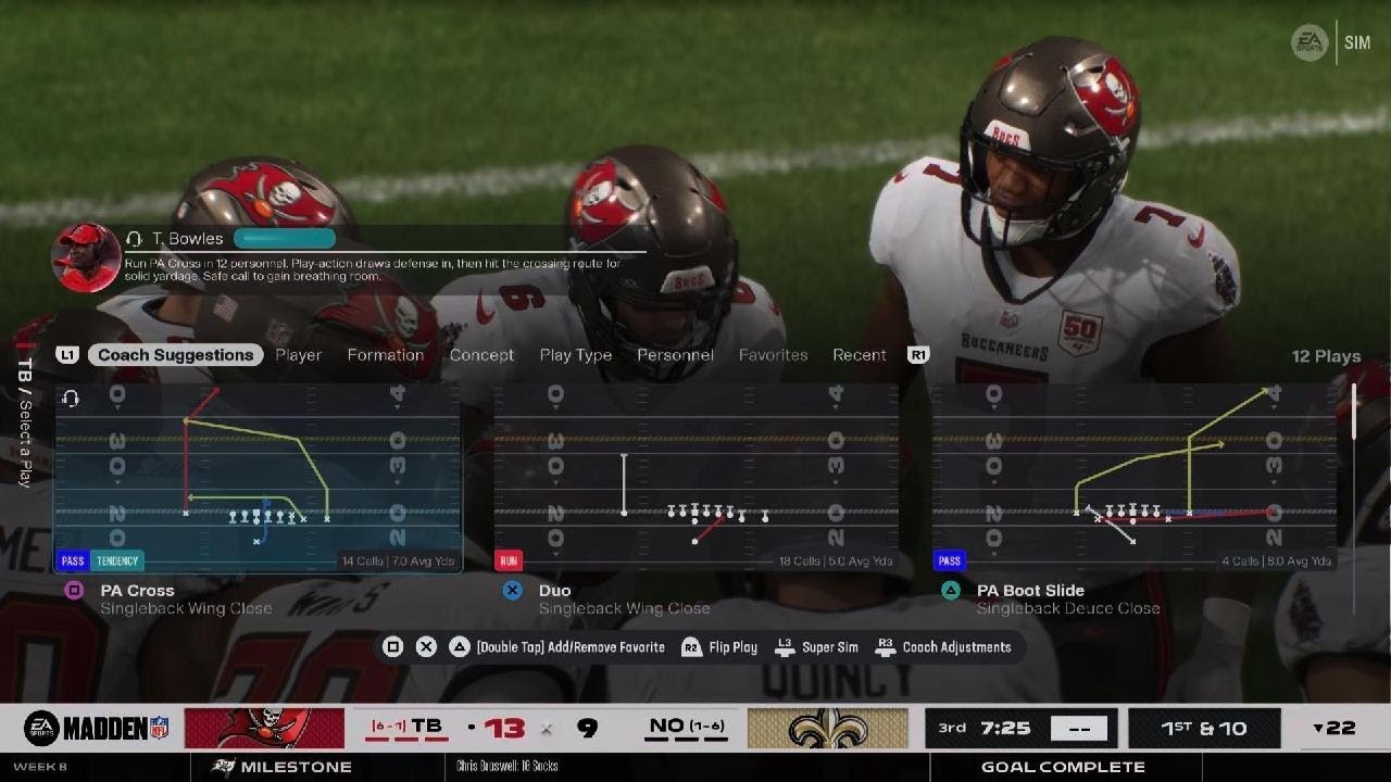 Madden NFL 26 gameplay season 3 week 8 buccaneers vs saints part 2