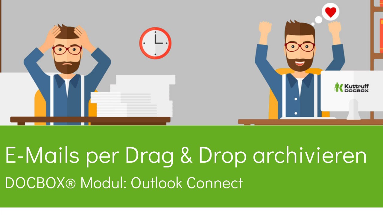 Revisionssichere E-Mailarchivierung - DOCBOX® Outlook Connect DMS & Archivierungssoftware