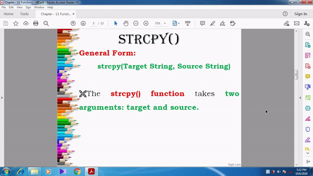 String Manipulations – strcpy() and strlen()