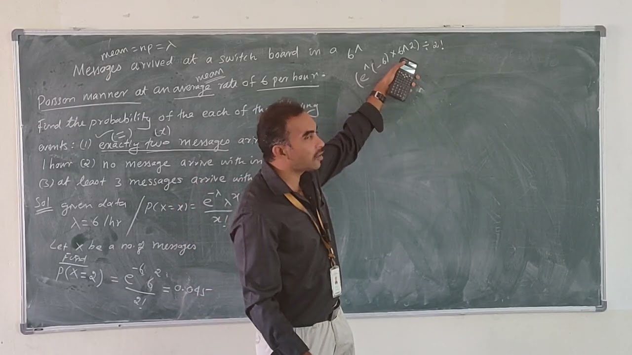 Problem based on Poisson distribution 