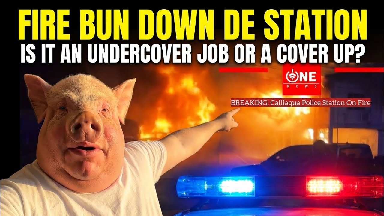 Fire bun down the station - is it an undercover job or a cover up? 🤔 👀 🤣