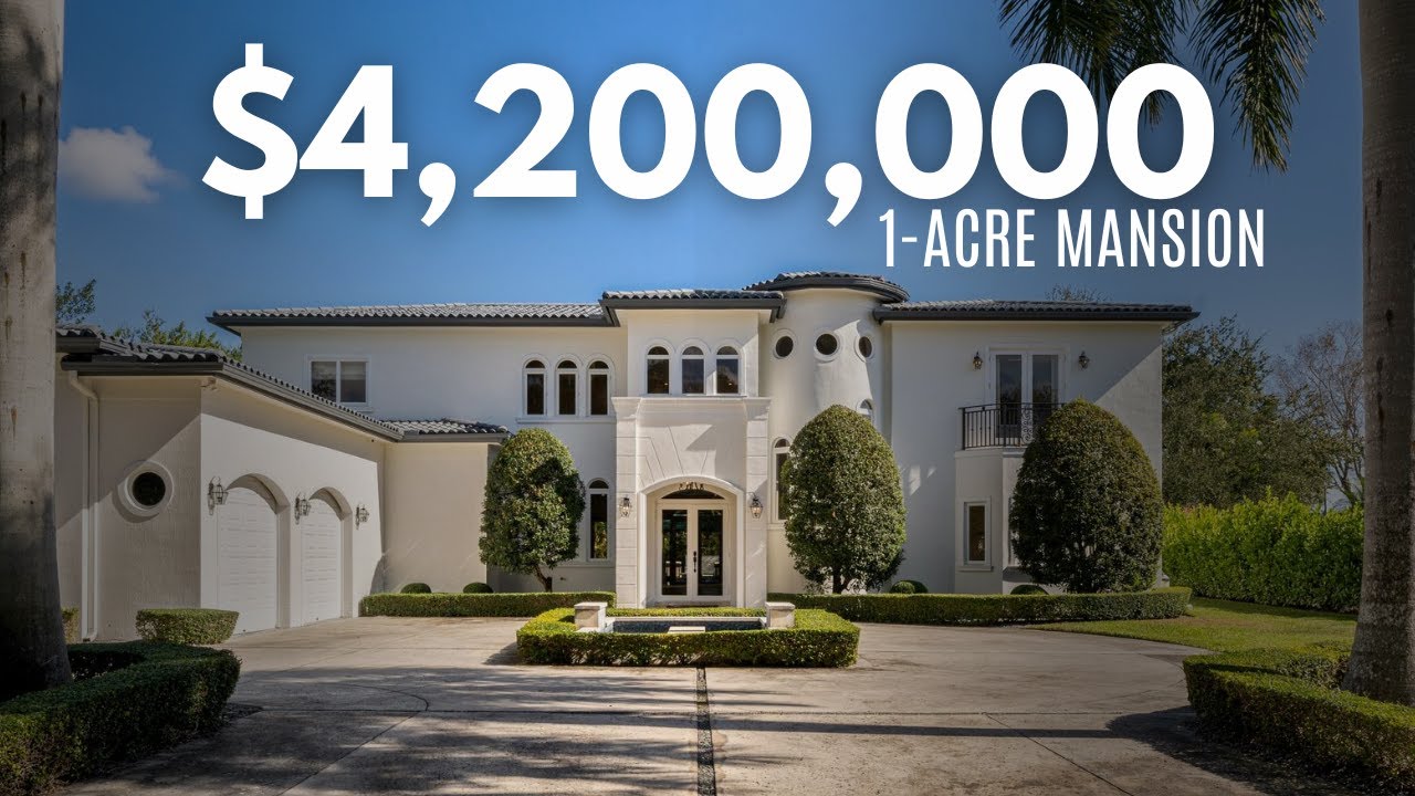 Inside a $4,200,000 1-ACRE MANSION in Miami