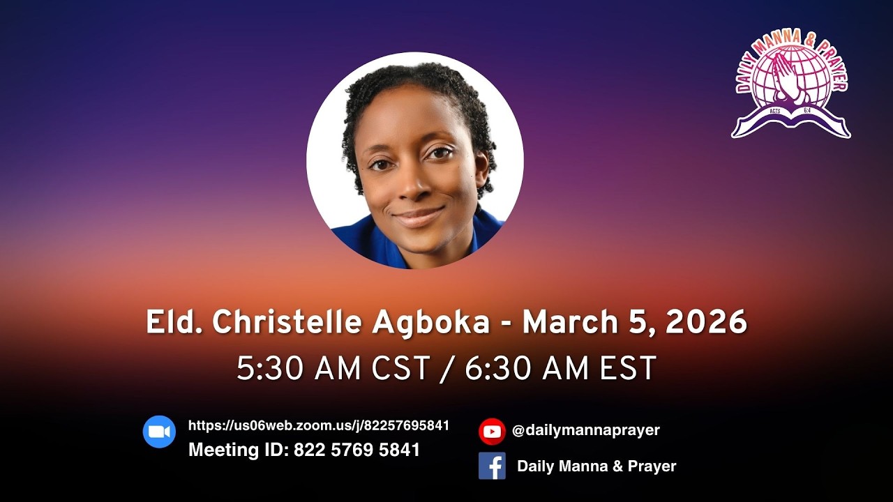 Daily Manna & Prayer March 5, 2026
