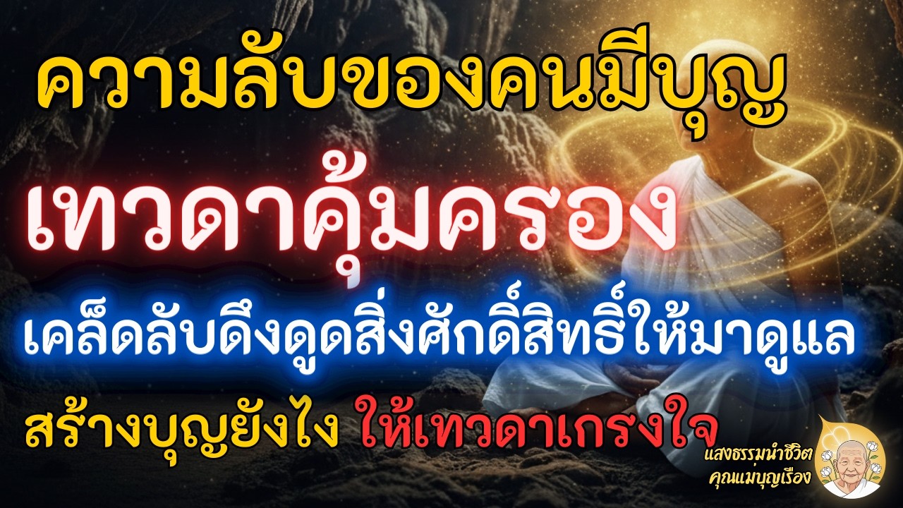 ไม่ได้ดวงดี แต่มีคนคุ้มครอง! ความลับของคนมีบุญ ที่เทวดารักและดูแล 24 ชม. | แสงธรรม คุณแม่บุญเรือง