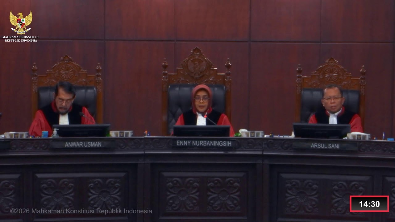 Sidang Perkara Nomor 69/PUU-XXIV/2026. Rabu, 25 Februari 2026.
