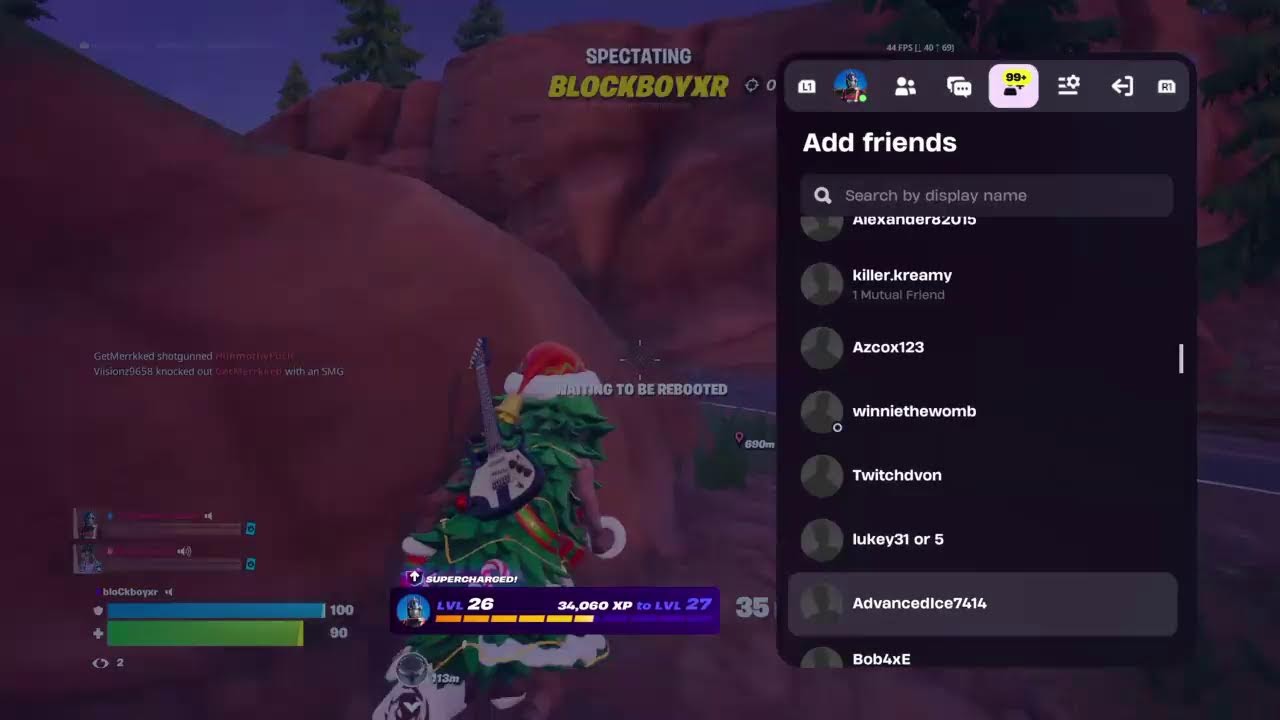 Fortnite playing with viewers