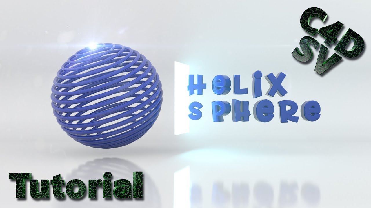 Cinema 4D Tutorial / Redshift Render / Helix Sphere