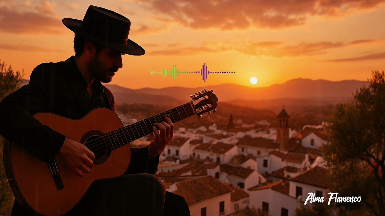 Flamenco Guitar at Sunset 🌅 Relaxing Spanish Instrumental🪗💃🎸