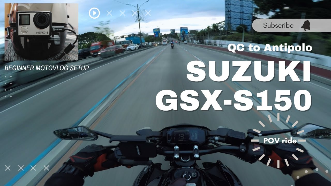 GoPro Hero 4 in 2024 | Traffic Rider | GSX 150
