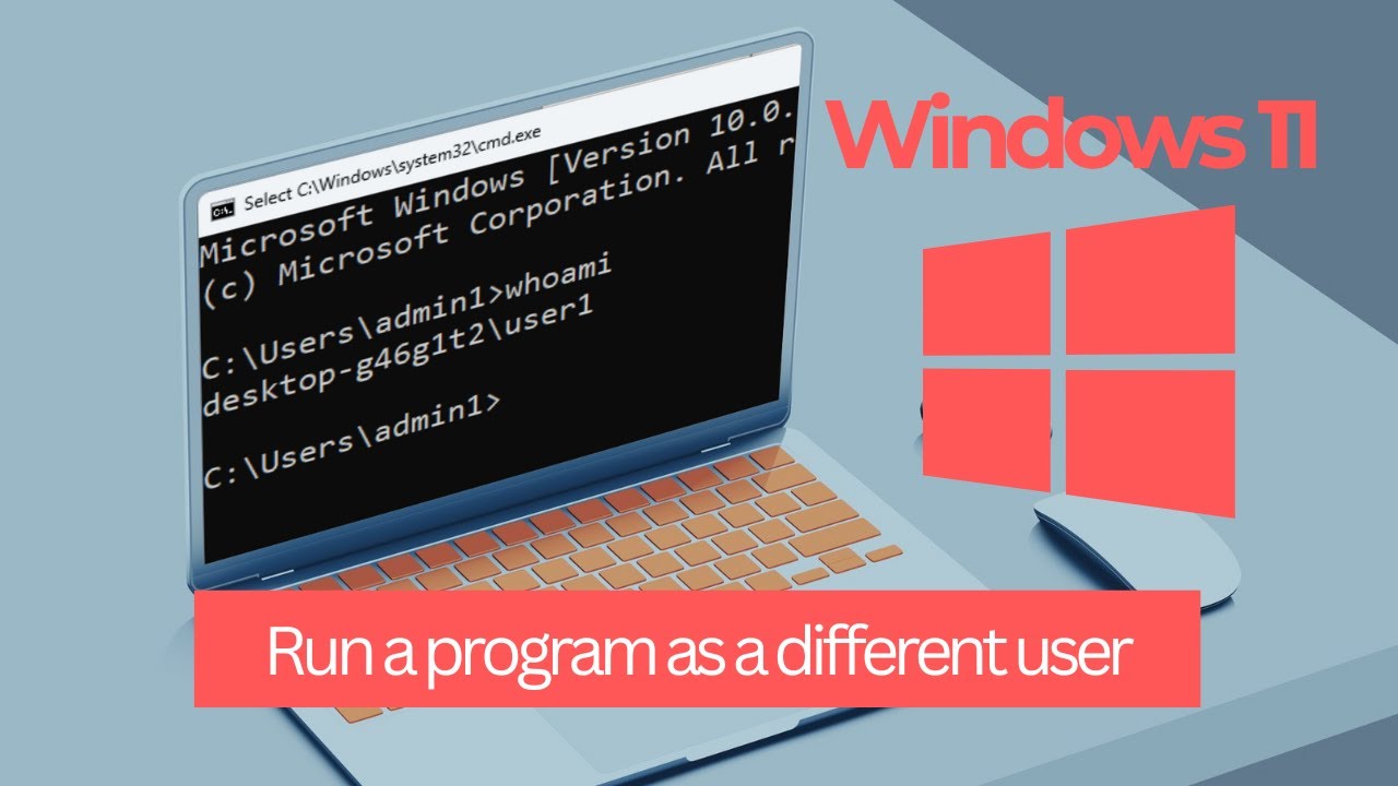 [Windows 11] Run a program as a different user