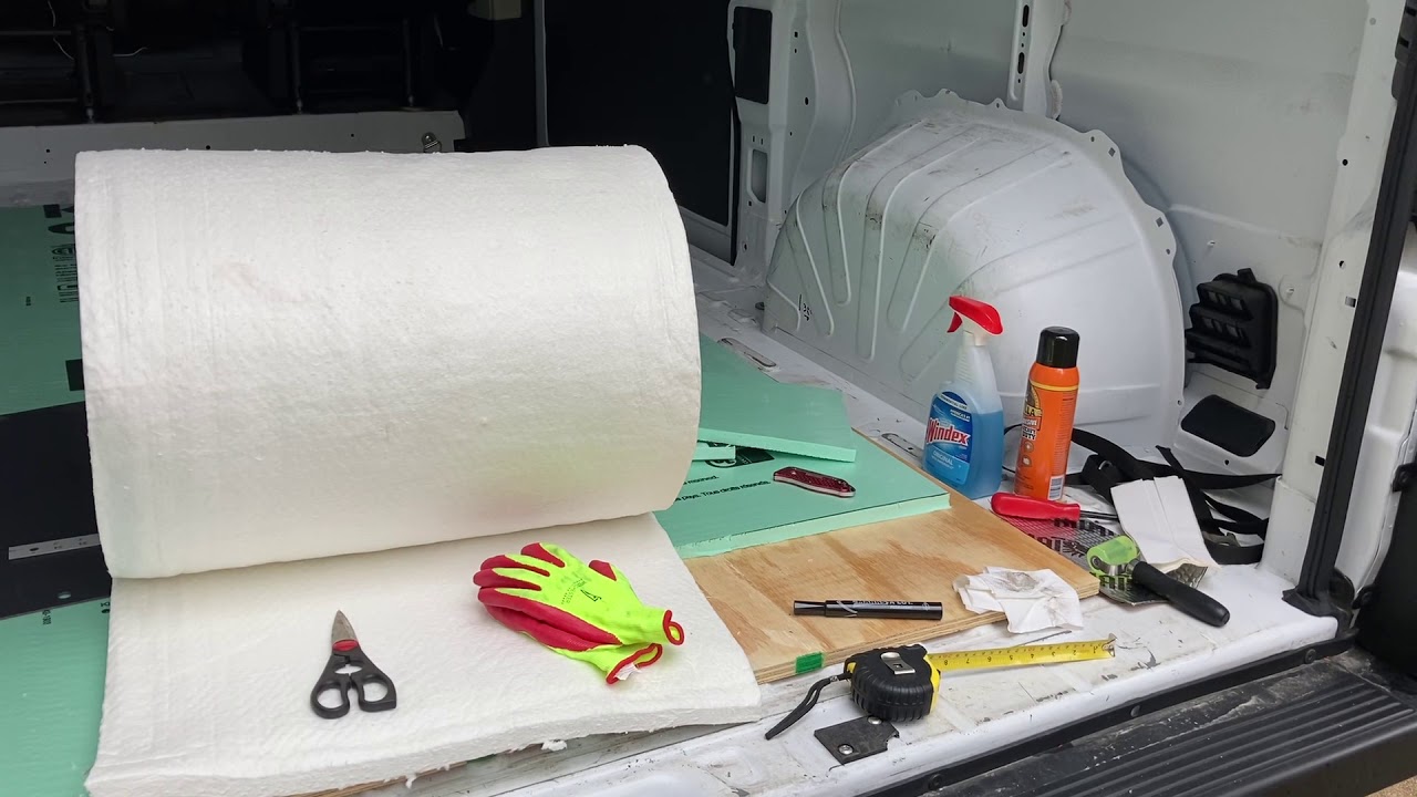 Insulating doors Promaster Van conversion