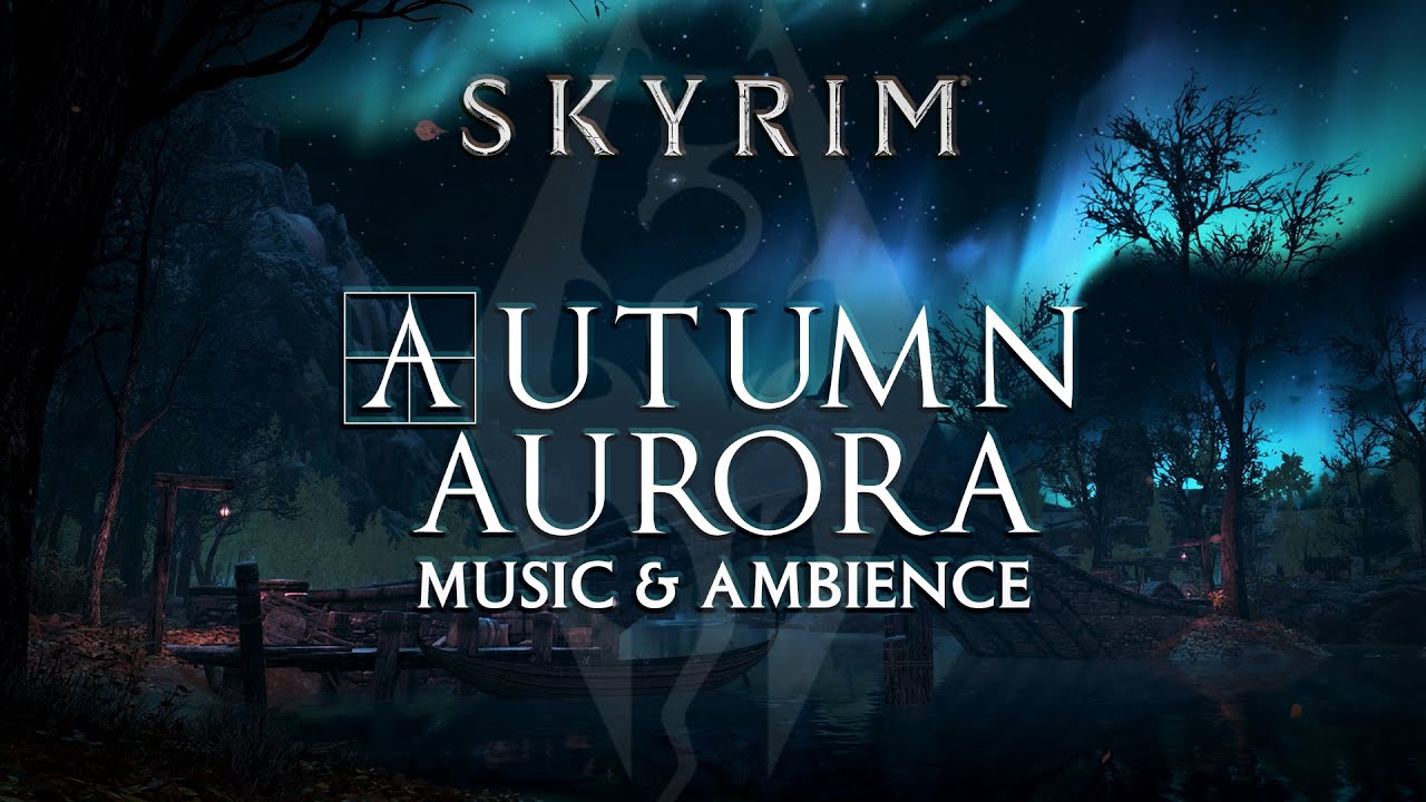 Autumn Aurora | Skyrim Music and Ambience For Study and Relaxation