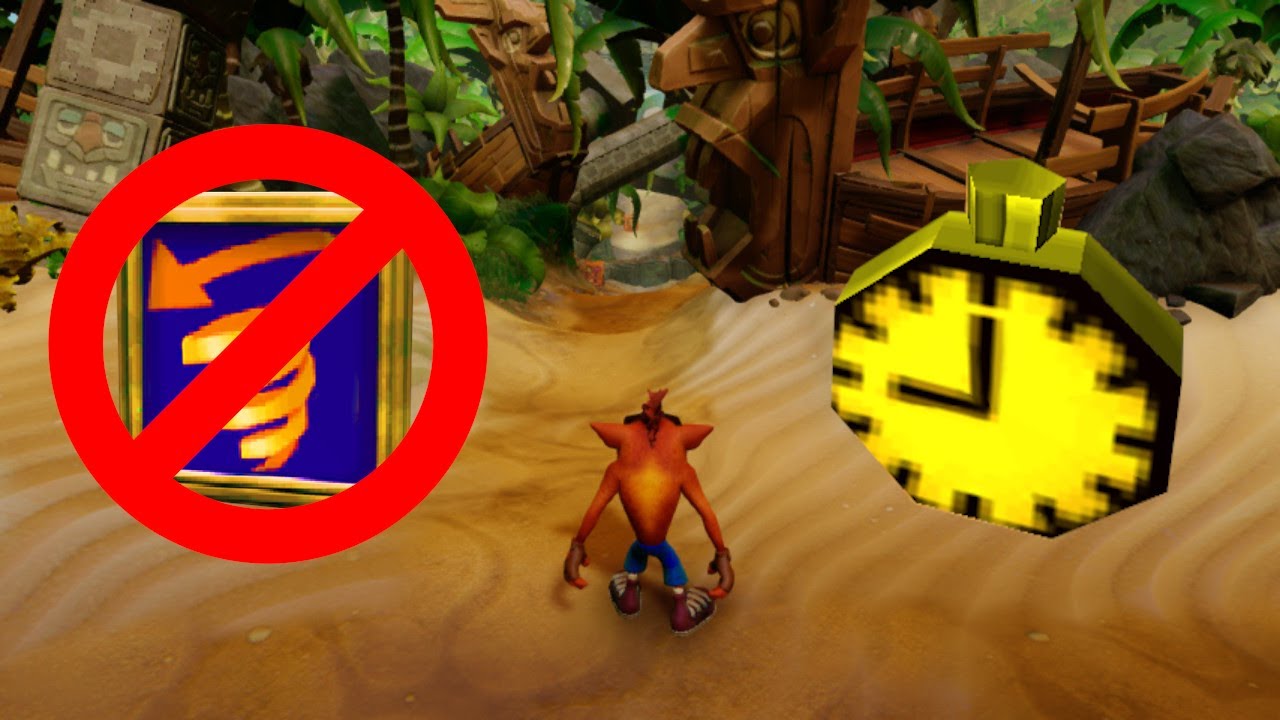 Crash 1 True Spinless Speedrun