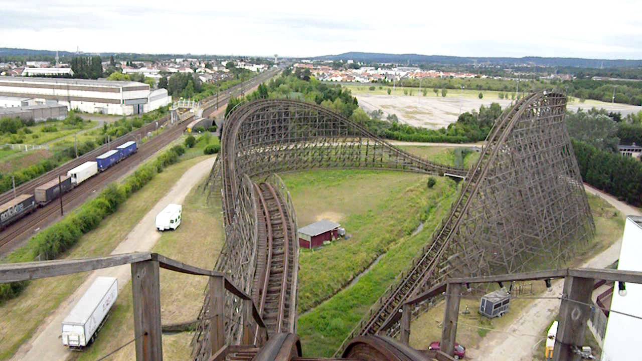 Anaconda at Walygator Parc in Lorraine, France - On Ride POV