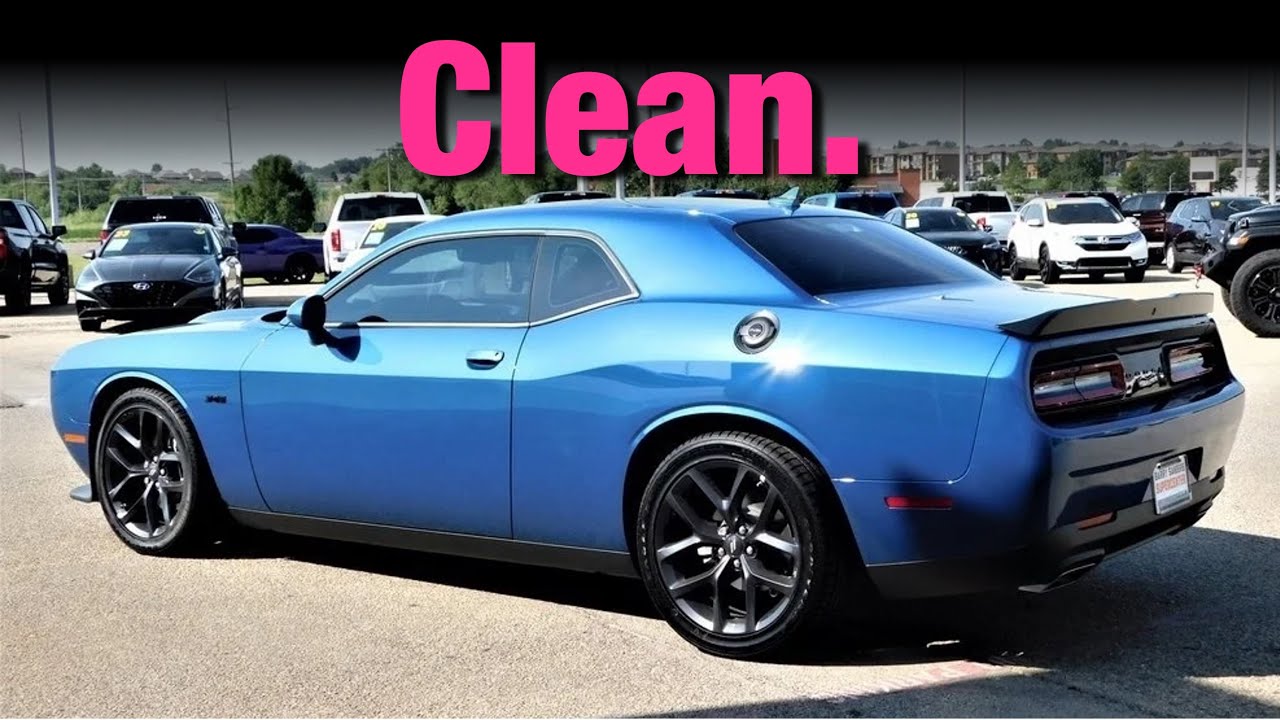Playing With Sport Mode — Dodge Challenger R/T | Frostbite Blue with a Quality Hand Wash