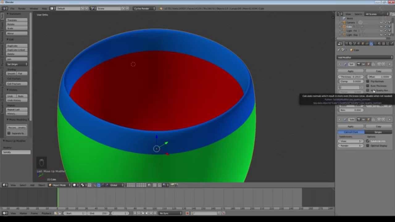 Blender 2.70 Tutorial - A few Good Modifiers