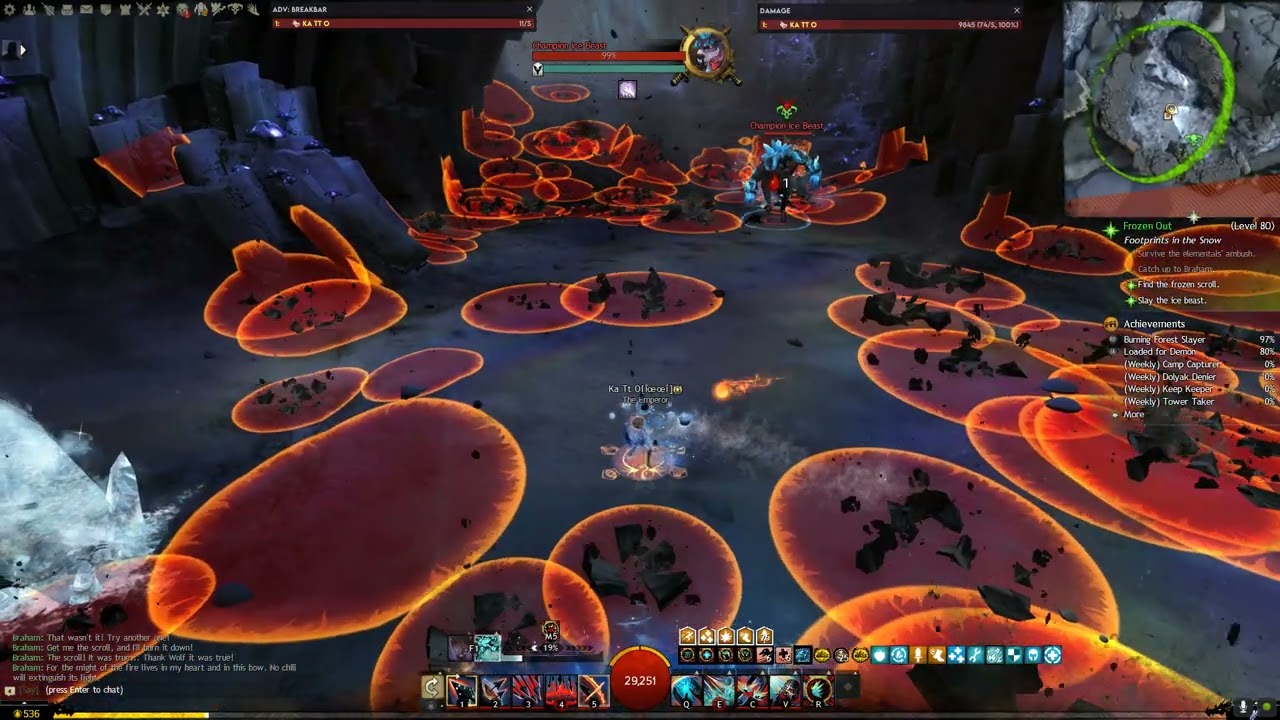 Guild Wars 2 Stay Unfrosty, Beasts Slain Quick Archievement Solo Herald