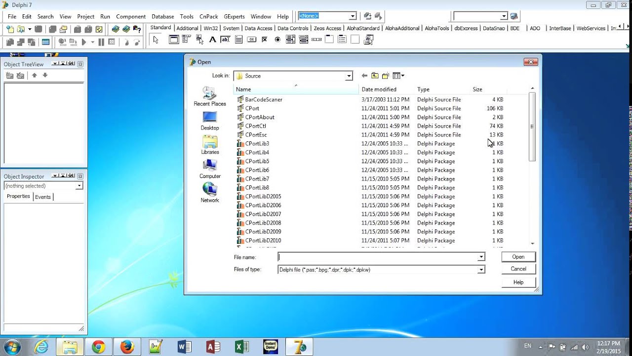 Install Comport Library Delphi 7