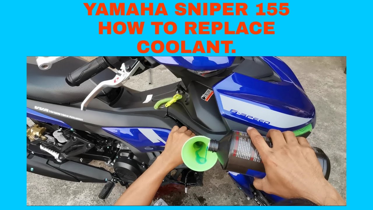 YAMAHA SNIPER 155 COOLANT REPLACE.