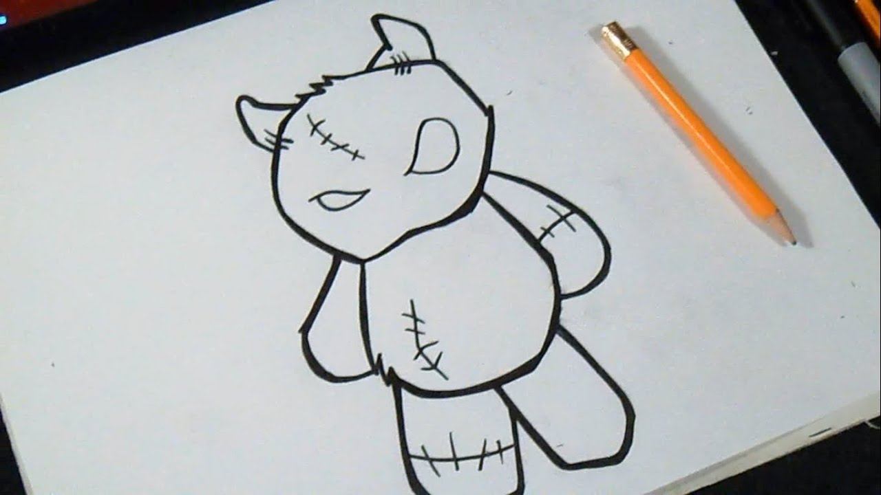 como desenhar  Ursinho de pelúcia | Grafite