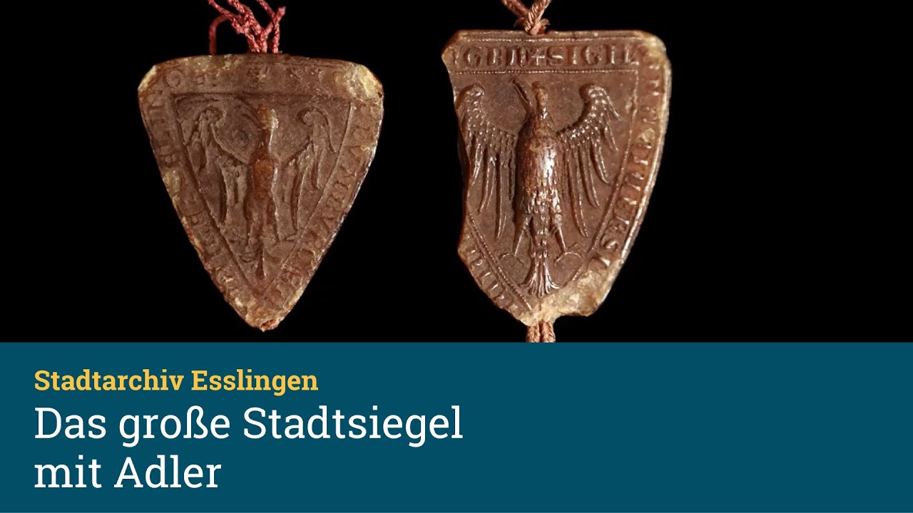 Stadtarchiv Esslingen: Reichsstadt: Das Große Stadtsiegel mit Adler 1229
