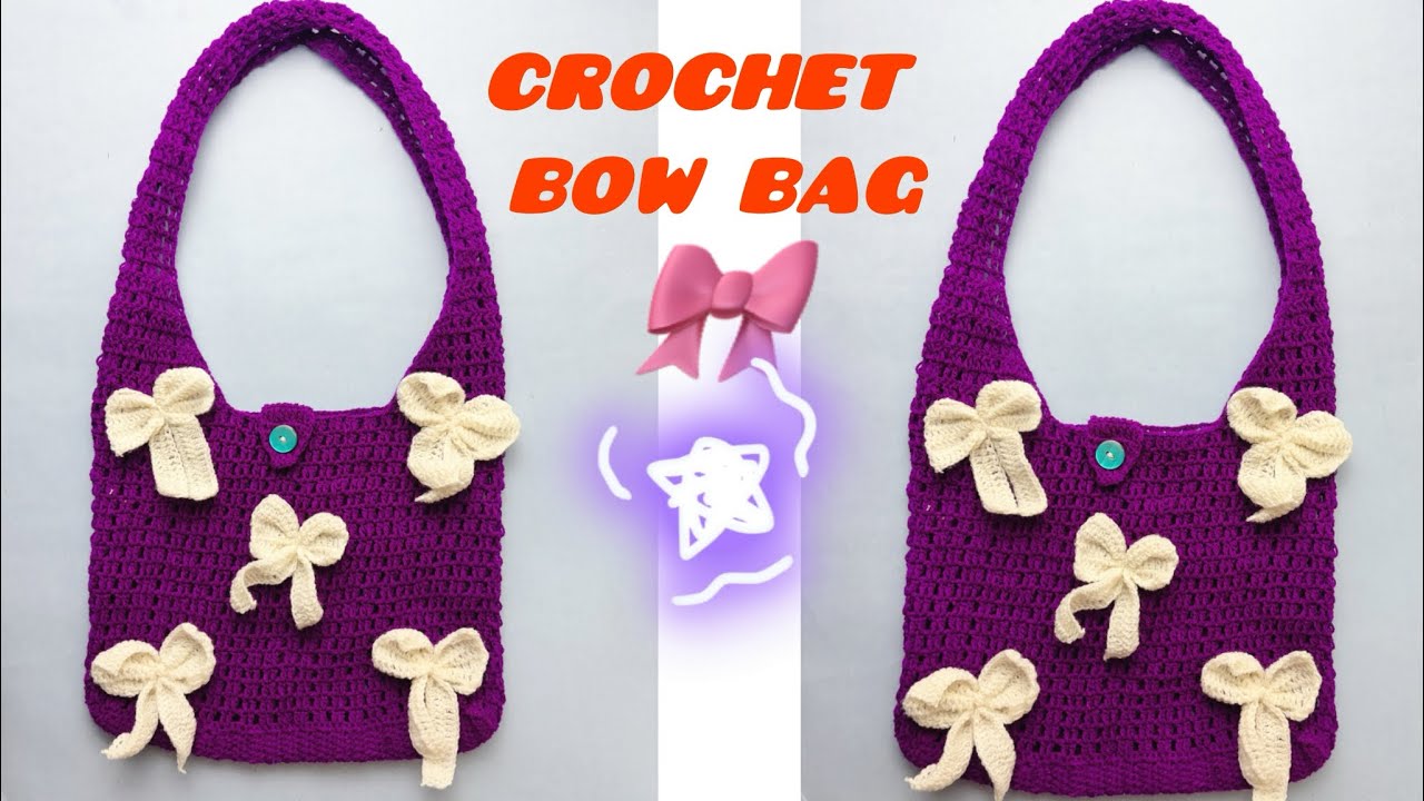 How to Crochet  Bag || Easy Crochet Bow 🎀Bag For Beginners 🥰🥰