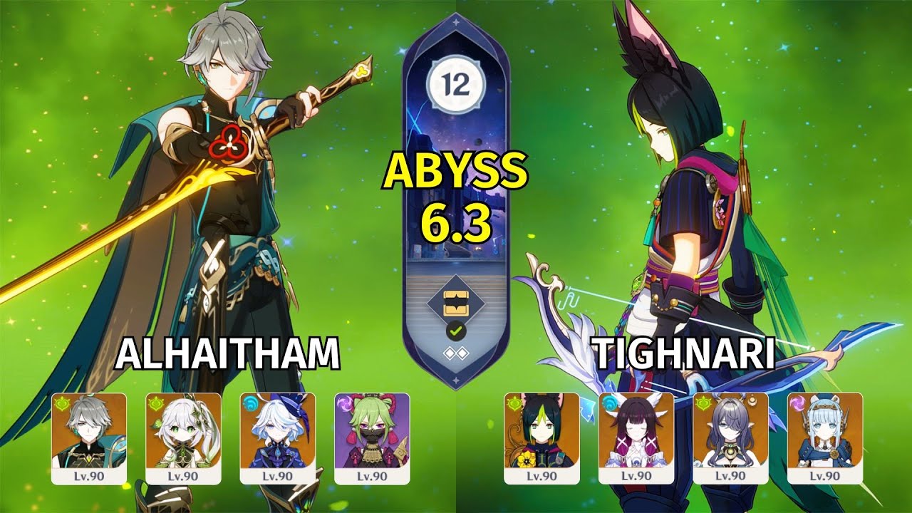 C0 Alhaitham & C4 Tighnari - Genshin Impact Abyss 6.3 - Floor 12
