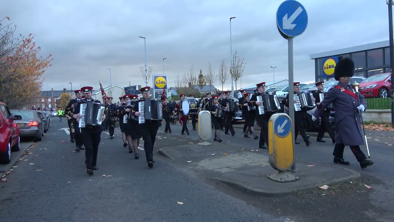 Dunloy Accordion Band @ Ballymoney Remembrance Sunday Parade 2022 (2)