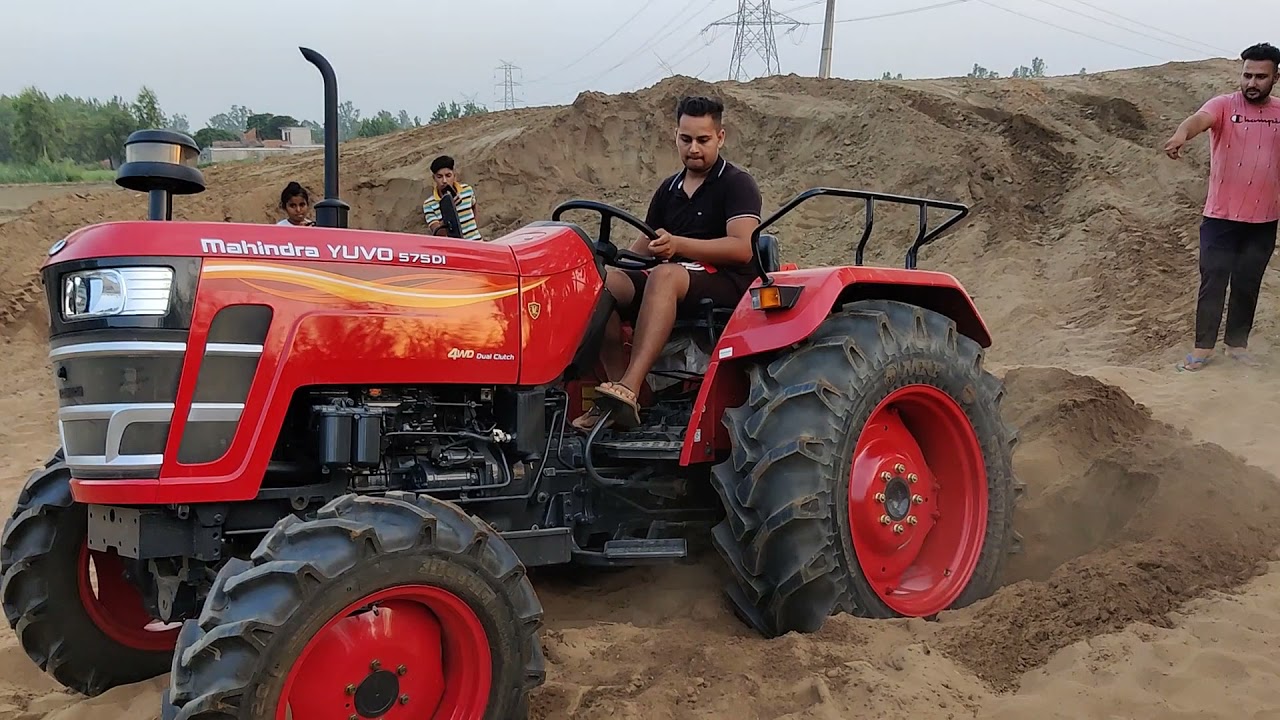 क्या कामयाब है फोर व्हील ड्राइव ट्रैक्टर four wheel drive testing Mahindra 575 yuvo four wheel drive