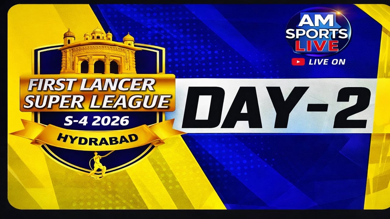 🛑: LIVE NOW 🛑:🏆 DAY 2 :  FIRST LANCER SUPER LEAGUE S-4 || HAYDRABAD