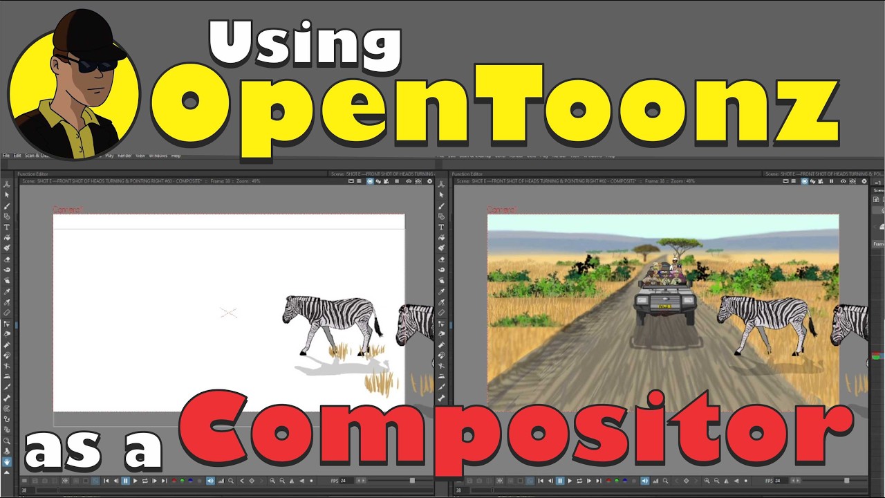 Compositing with OpenToonz