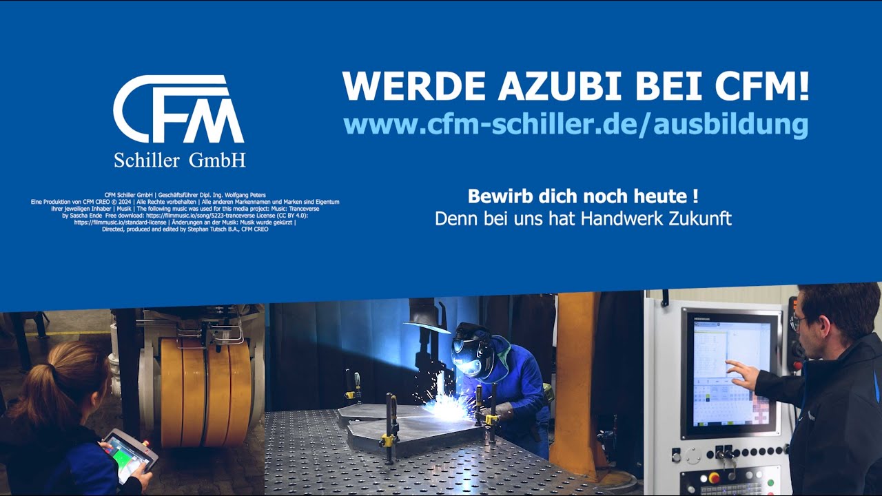 CFM Schiller GmbH | Werde Azubi bei CFM | Ausbildung im Handwerk | RecruitingFilm
