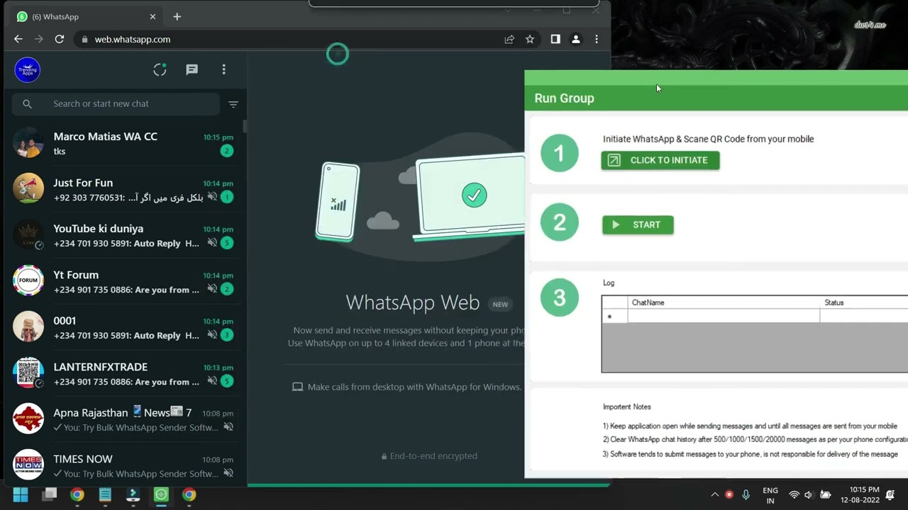 WaSender   Bulk WhatsApp Sender   Group Sender Demo
