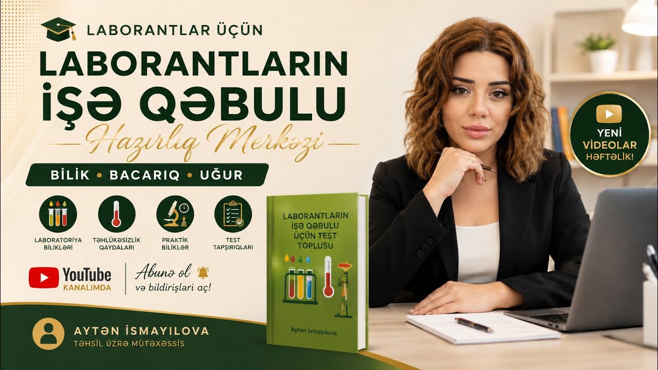 ✅Hər il laborantların işə qəbul imtahanına düşən suallar📘📕📗Buna baxmamis imtahana getmə😊
