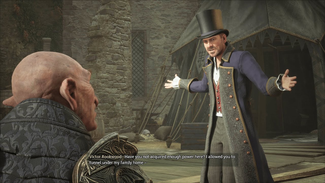 Hogwarts Legacy (PC) - Ranrok and Victor Rookwood Arguing at Rookwood Castle