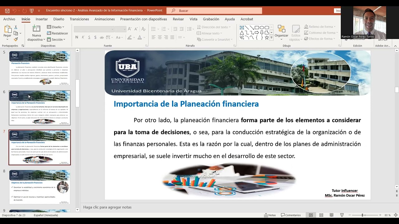 Encuentro síncrono 2 - Análisis Avanzado de la Información Financiera - Prof. Ramón Oscar Pérez