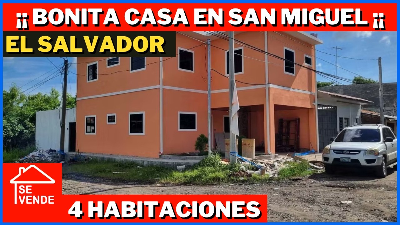 SE VENDE CASA NUEVA EN SAN MIGUEL EL SALVADOR