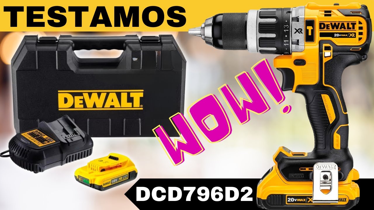DeWALT DCD796D2 - Parafusadeira e Furadeira Com e Sem Impacto - TESTAMOS PARA VOCÊ!