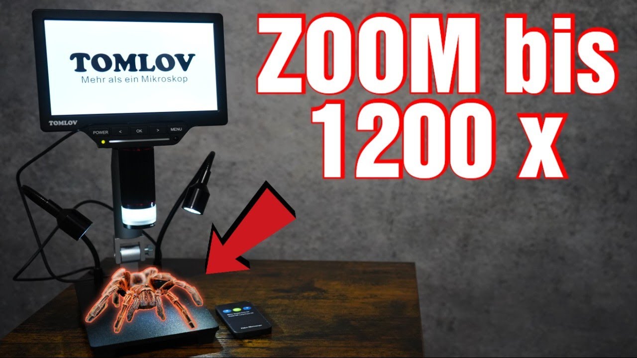 Mikroskop 1000-fache Vergrößerung (TOMLOV) mit 7