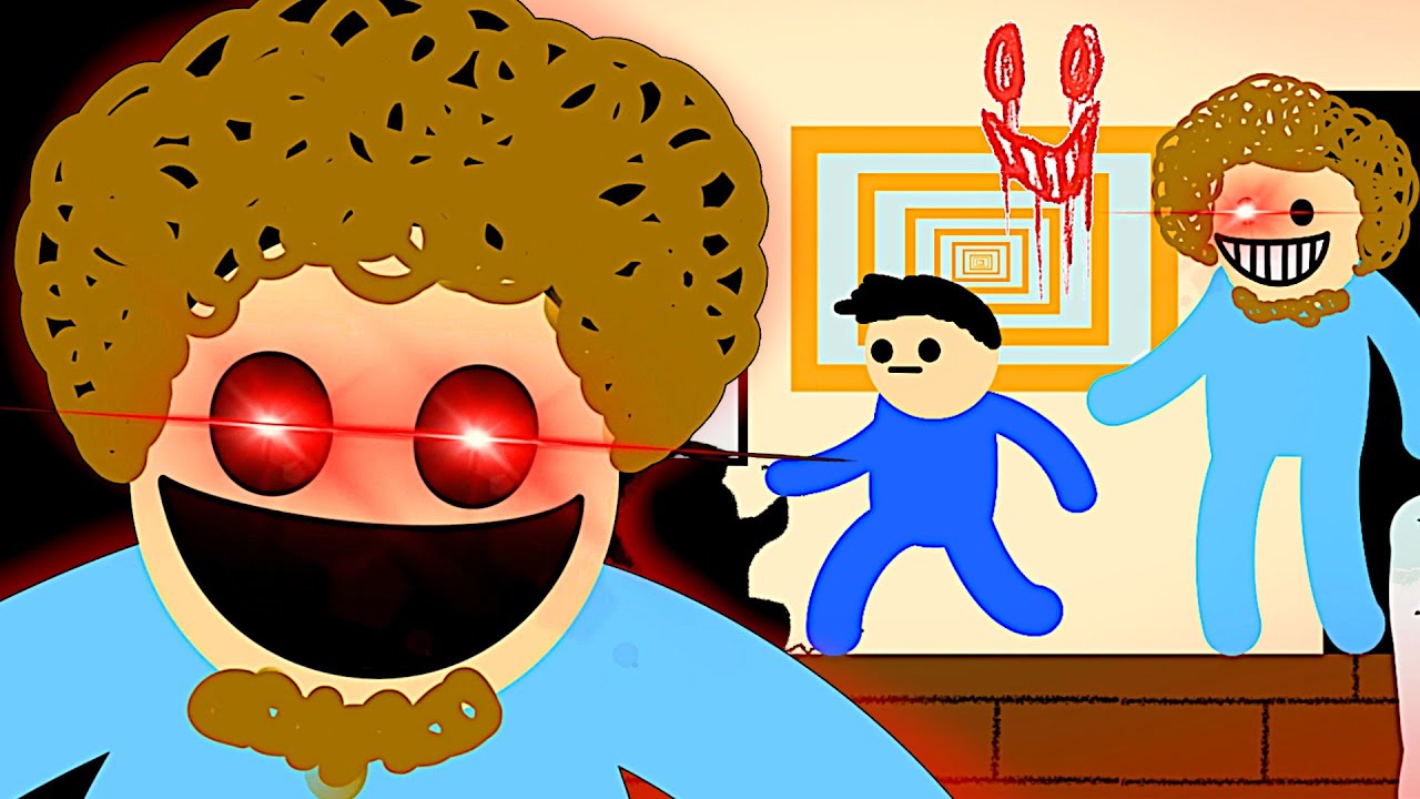 Don't Stay In Bob Ross's Studio After Dark Something's Terribly Wrong - Painting With Larry ENDING